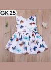 White Colour GURUKRUPA Girls Fancy Wear Stylish Kids Colllection GK-25